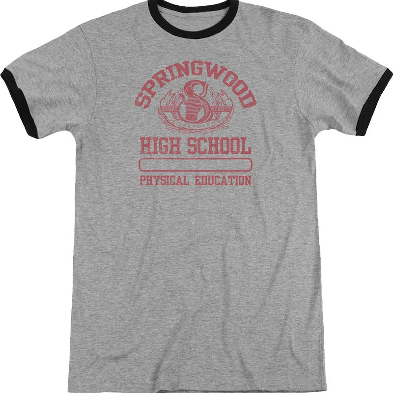 Springwood High School Nightmare On Elm Street Ringer Shirt product image 1