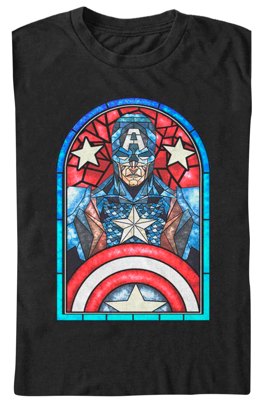 Stained Glass Captain America T-Shirt product image 2