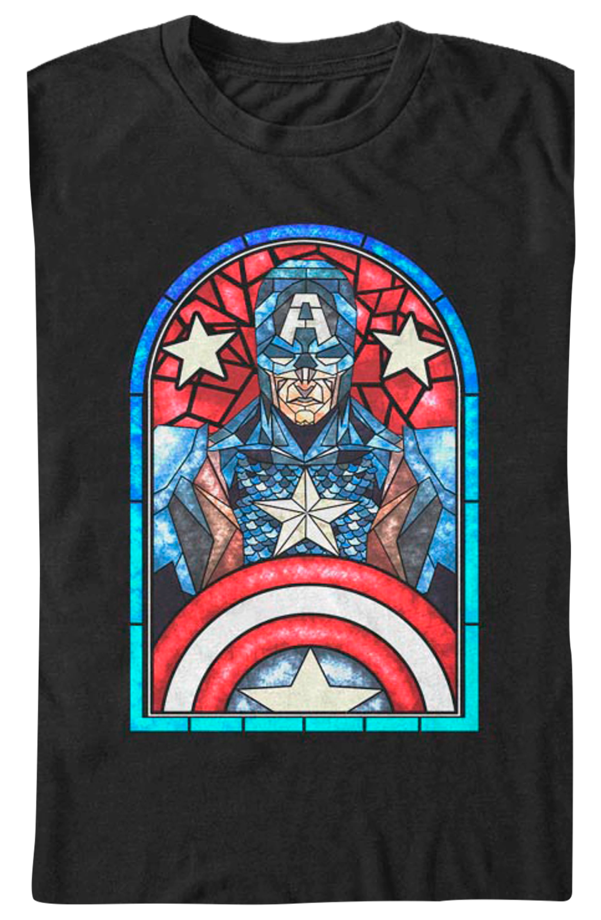 Stained Glass Captain America T-Shirt product image 2