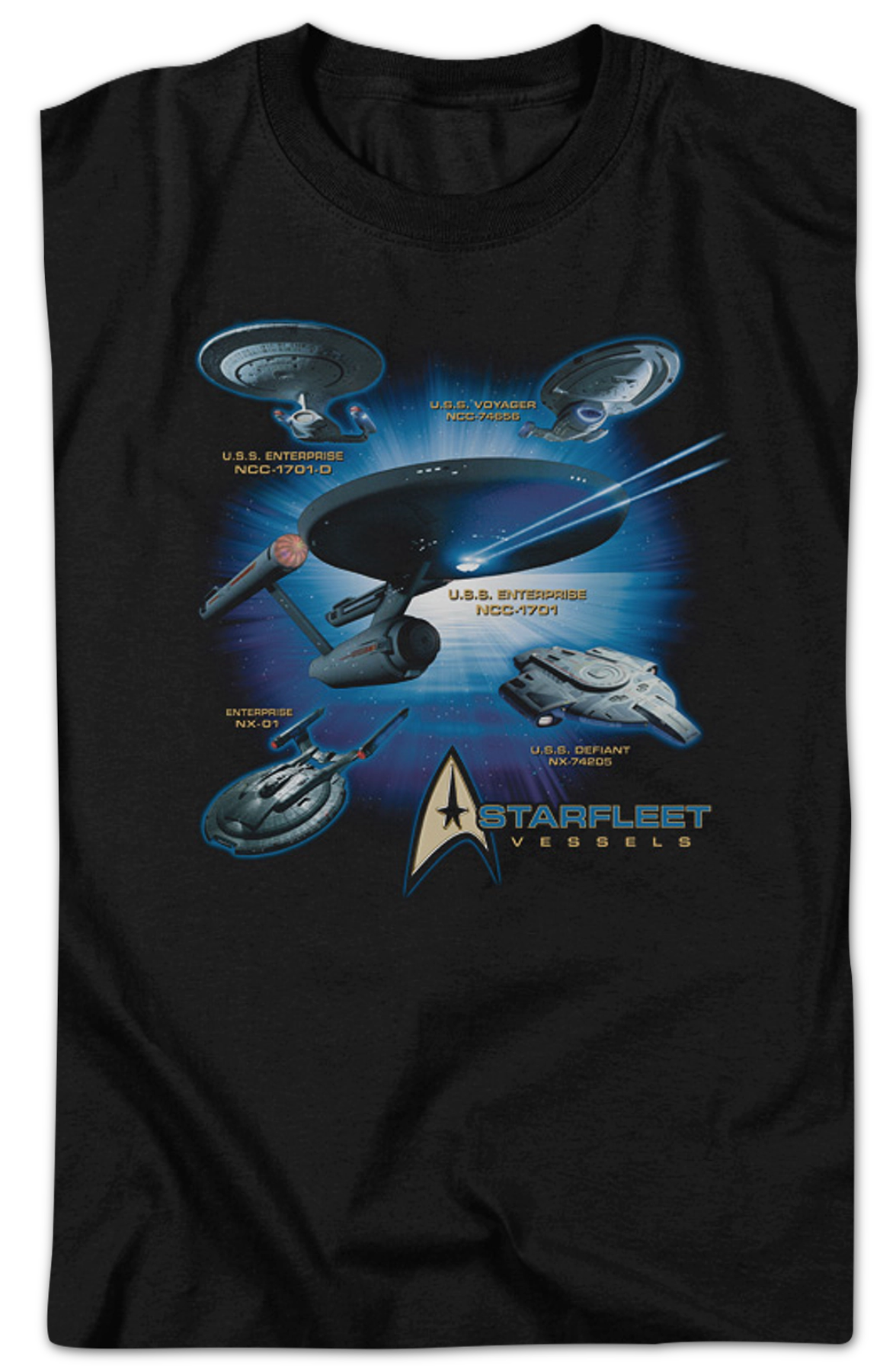 Starfleet Vessels Star Trek T-Shirt product image 2