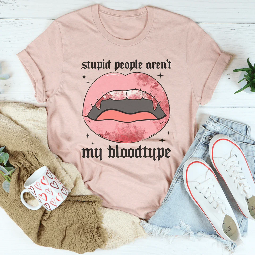 Stupid People Aren't My Bloodtype Tee product image 2