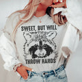 Sassy Raccoon Animal Lover Graphic Tee – "Sweet, But Will product image 1