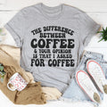 The Difference Between Coffee & Your Opinion Is That I product image 1