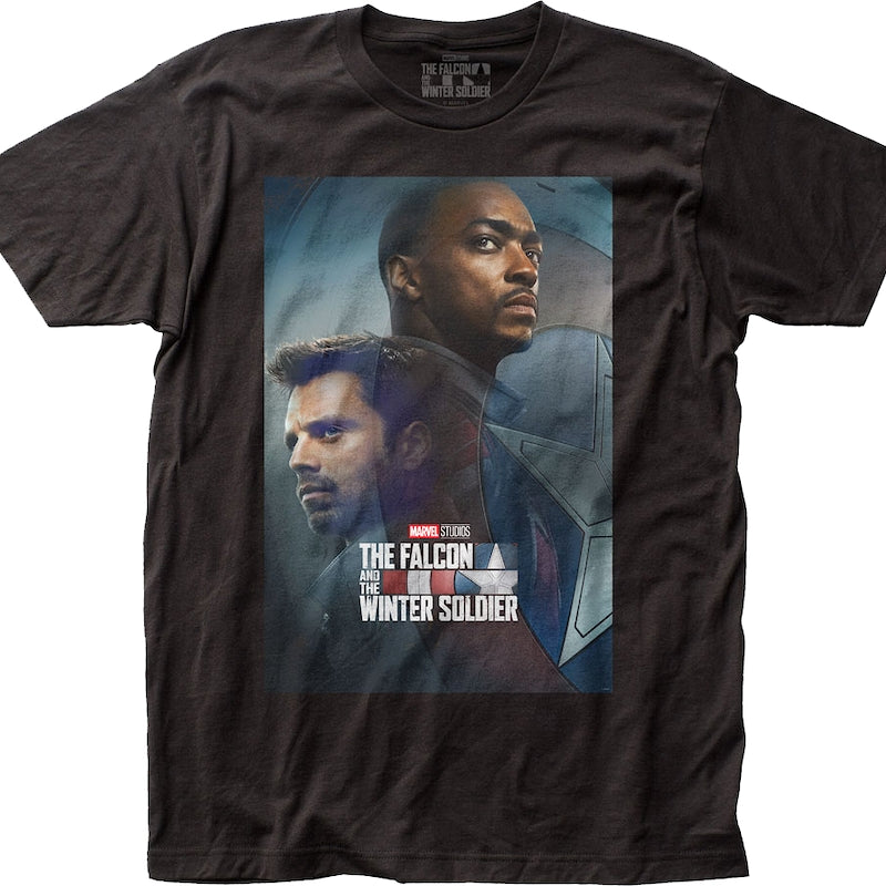 The Falcon And Winter Soldier Collage Marvel Comics T-Shirt product image 1