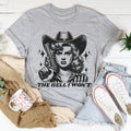 "The Hell I Won't" – Western Cowgirl Attitude Graphic Tee product image 1