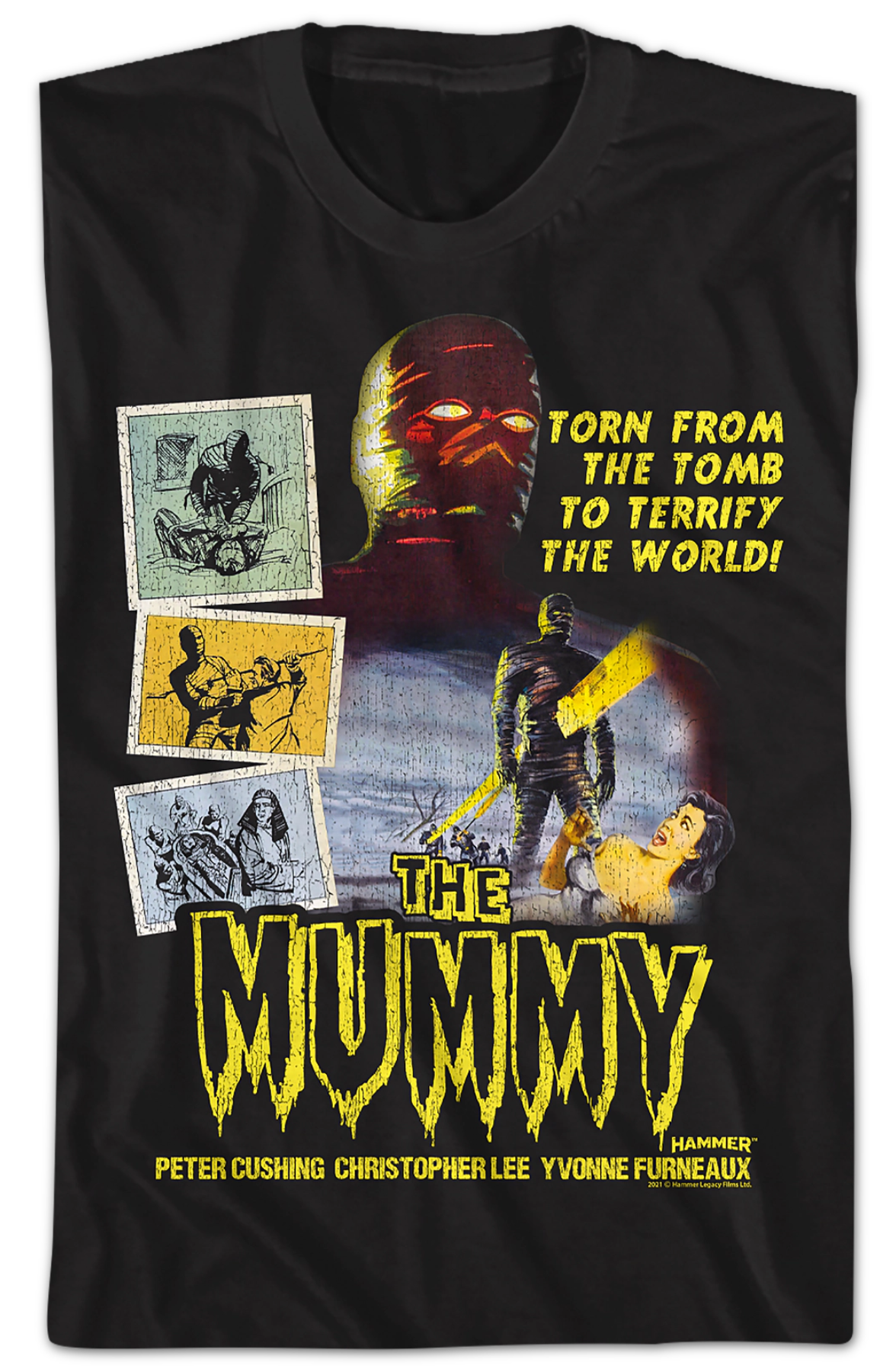 The Mummy Poster Hammer Films T-Shirt