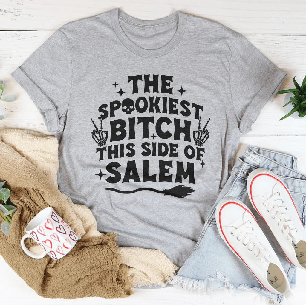 The Spookiest B-tch This Side Of Salem Tee product image 3