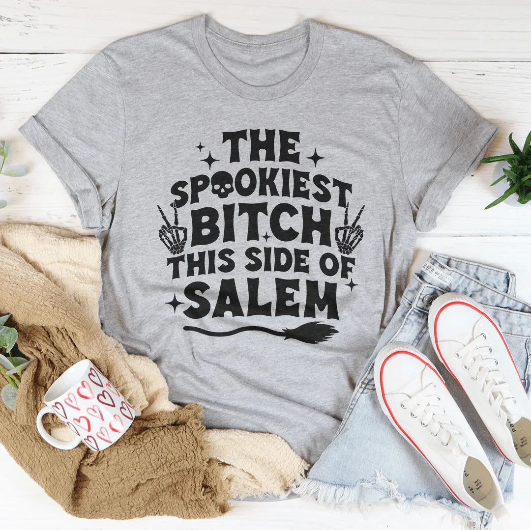 The Spookiest B-tch This Side Of Salem Tee product image 3