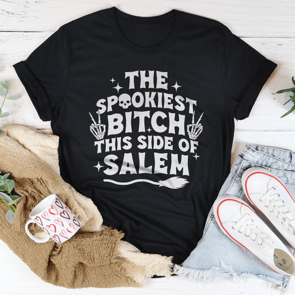 The Spookiest B-tch This Side Of Salem Tee product image 4