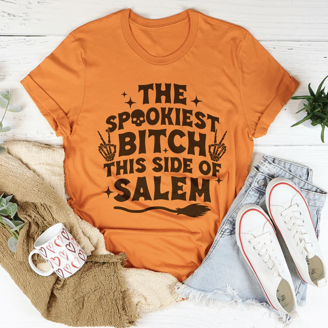 The Spookiest B-tch This Side Of Salem Tee product image 1