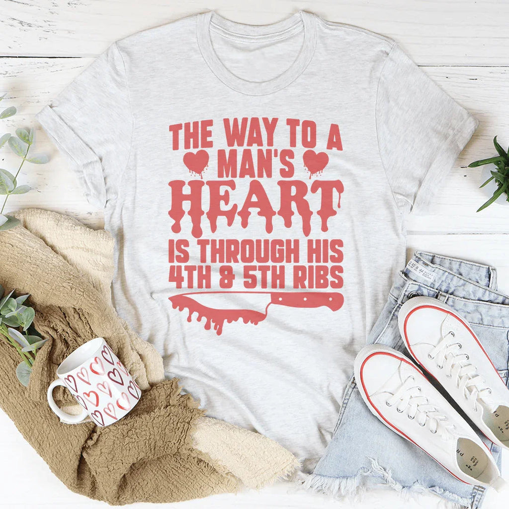 The Way To A Mans Heart Is Through His Ribs Tee product image 4