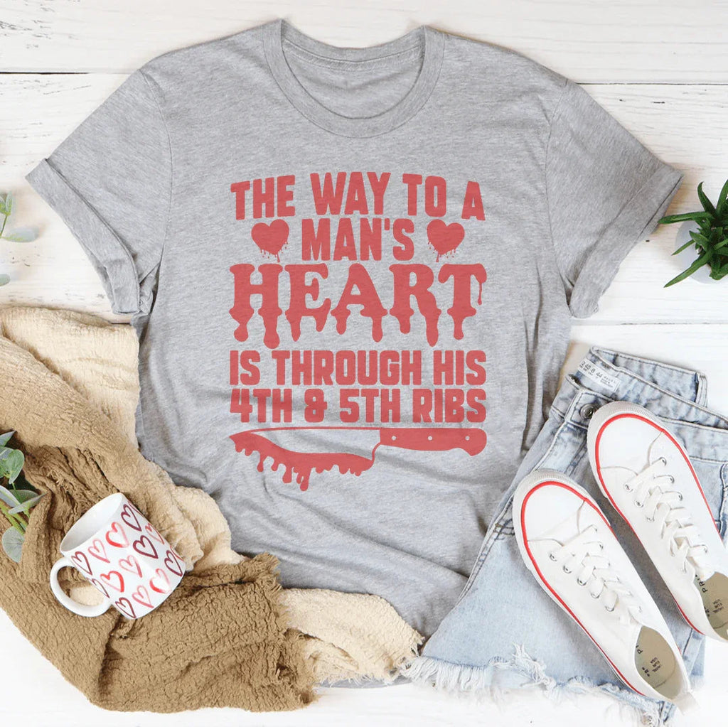 The Way To A Mans Heart Is Through His Ribs Tee product image 2