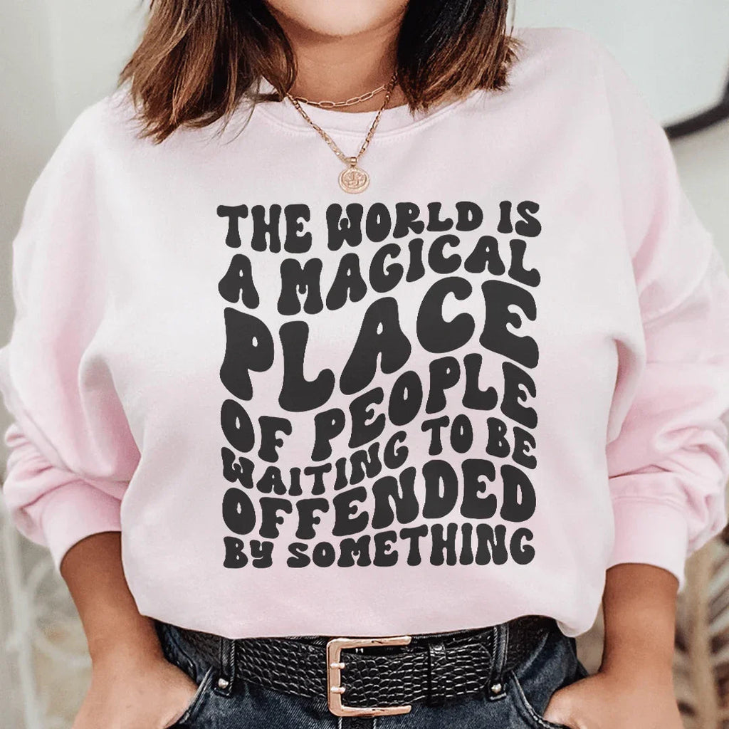 The World Is A Magical Place Of People Waiting Sweatshirt product image 3