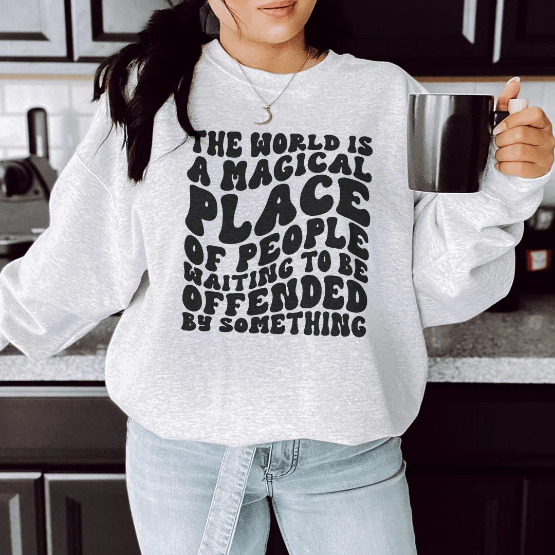 The World Is A Magical Place Of People Waiting Sweatshirt product image 2