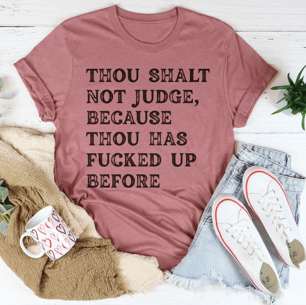 Thou Shalt Not Judge Tee product image 4