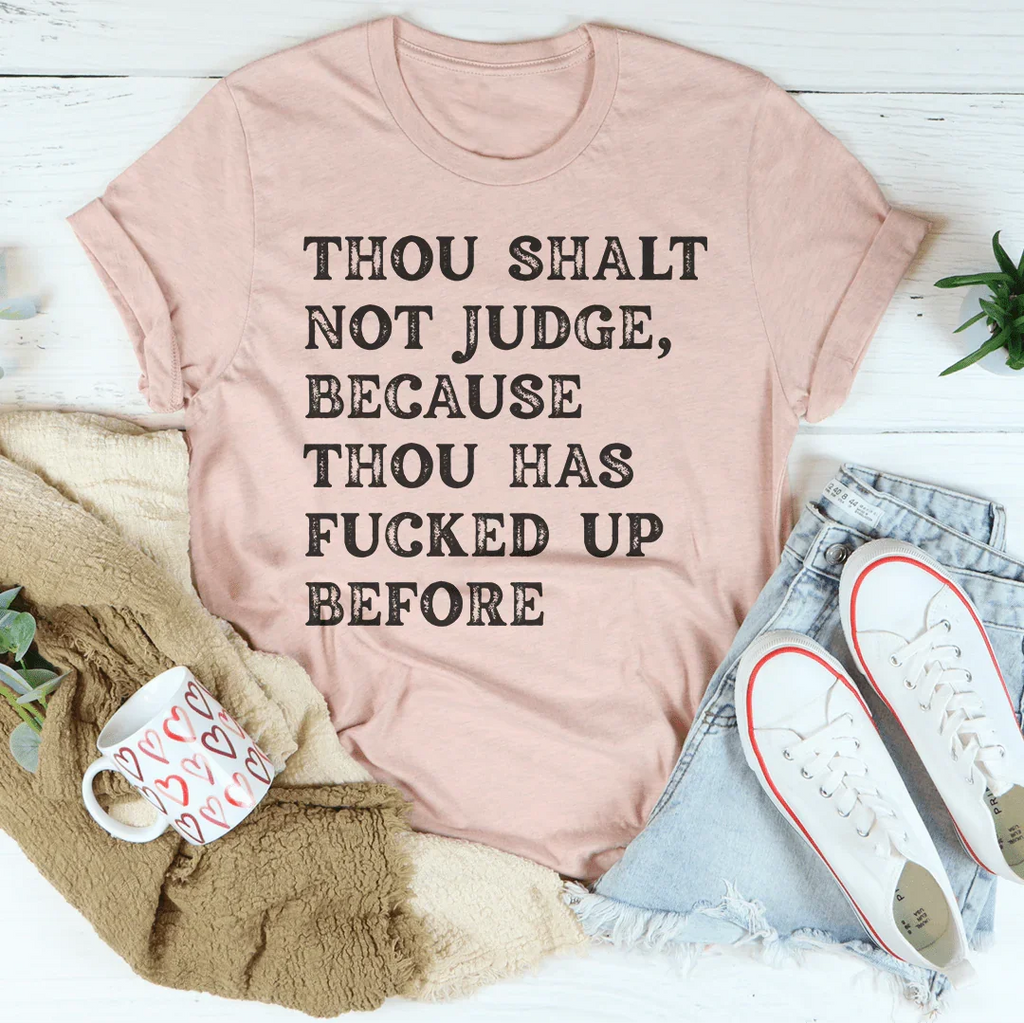 Thou Shalt Not Judge Tee product image 3