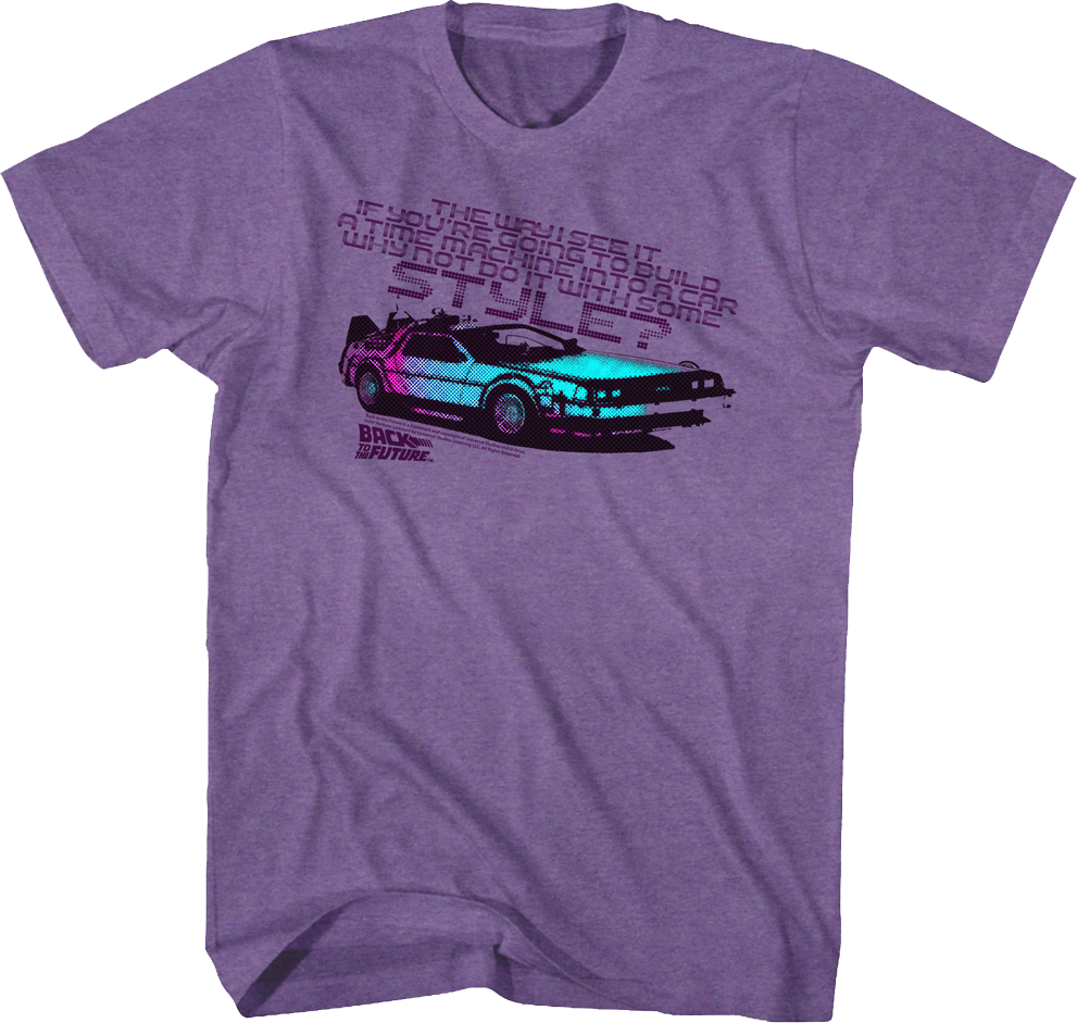 Time Machine With Some Style Back To The Future T-Shirt product image 1