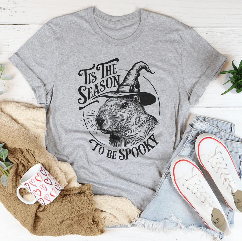 Tis The Season To Be Spooky Capybara Tee product image 2
