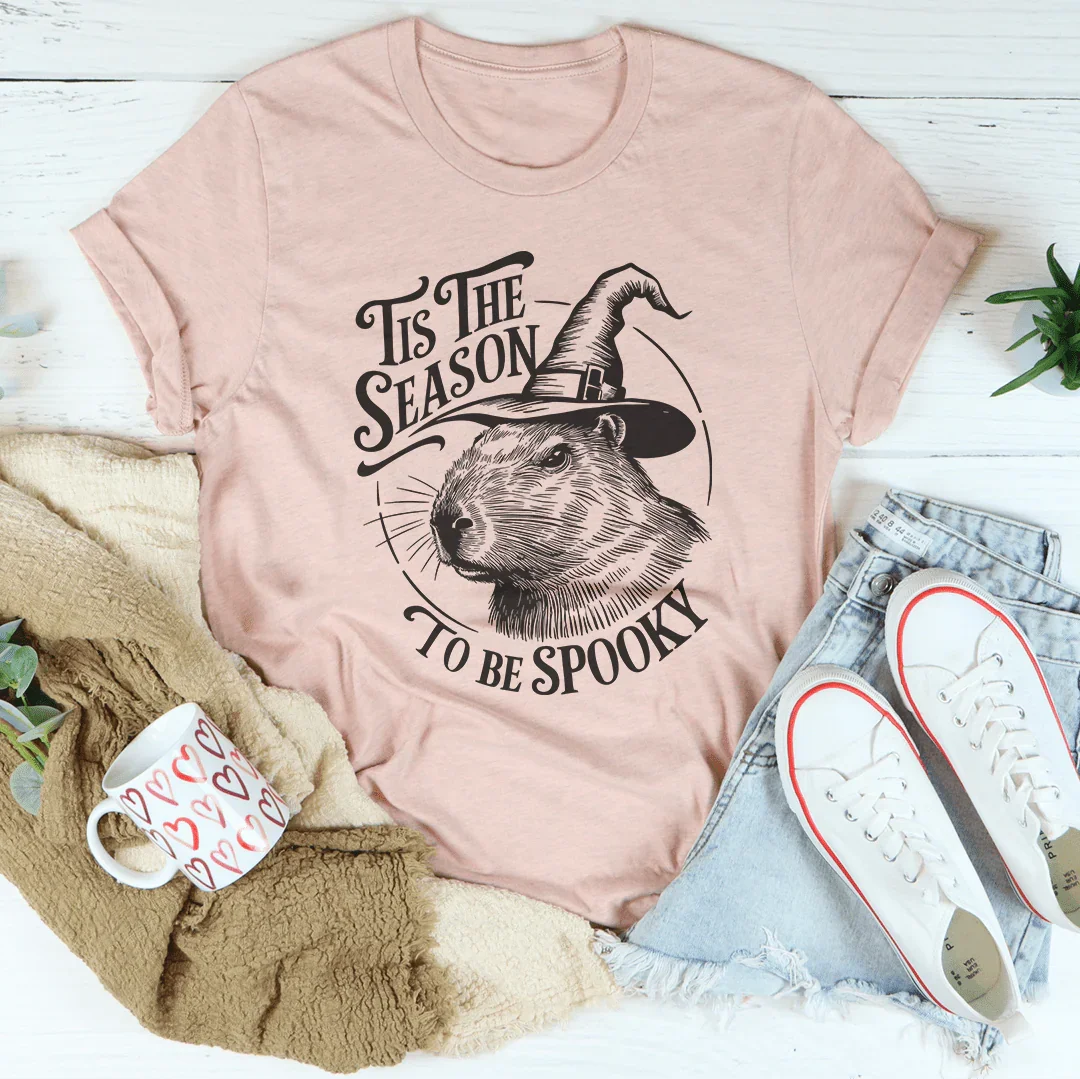 Tis The Season To Be Spooky Capybara Tee product image 3
