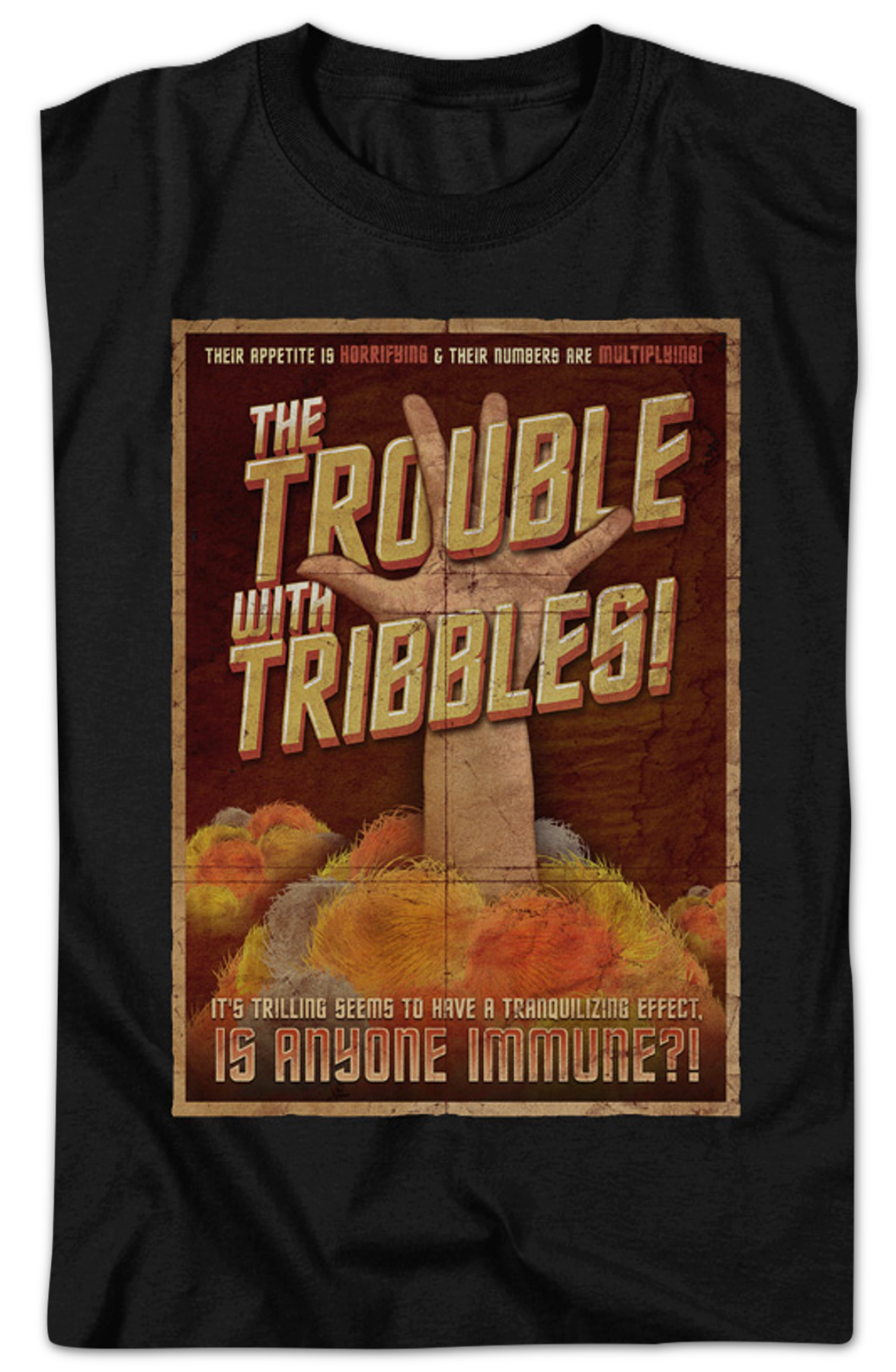 Trouble With Tribbles Poster Star Trek T-Shirt