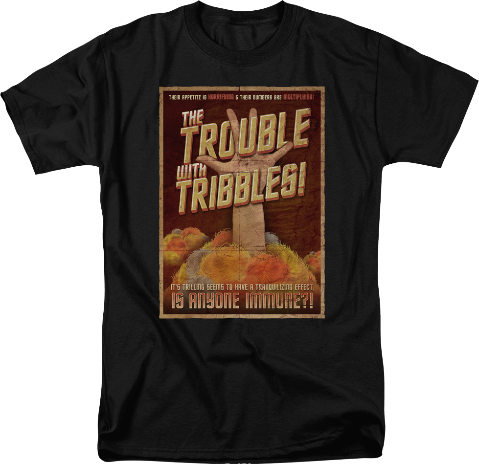 Trouble With Tribbles Poster Star Trek T-Shirt