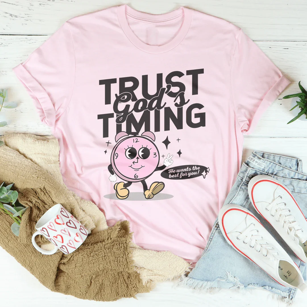 Trust God's Timing He Wants The Best For You Tee product image 2