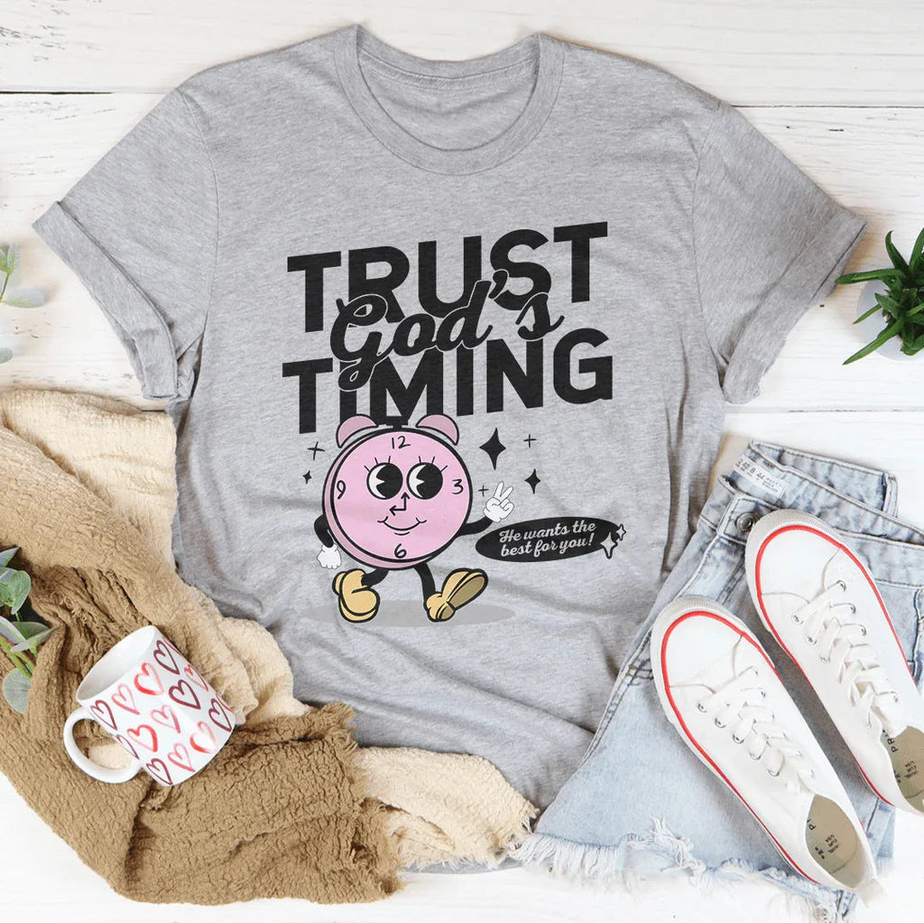 Trust God's Timing He Wants The Best For You Tee product image 1
