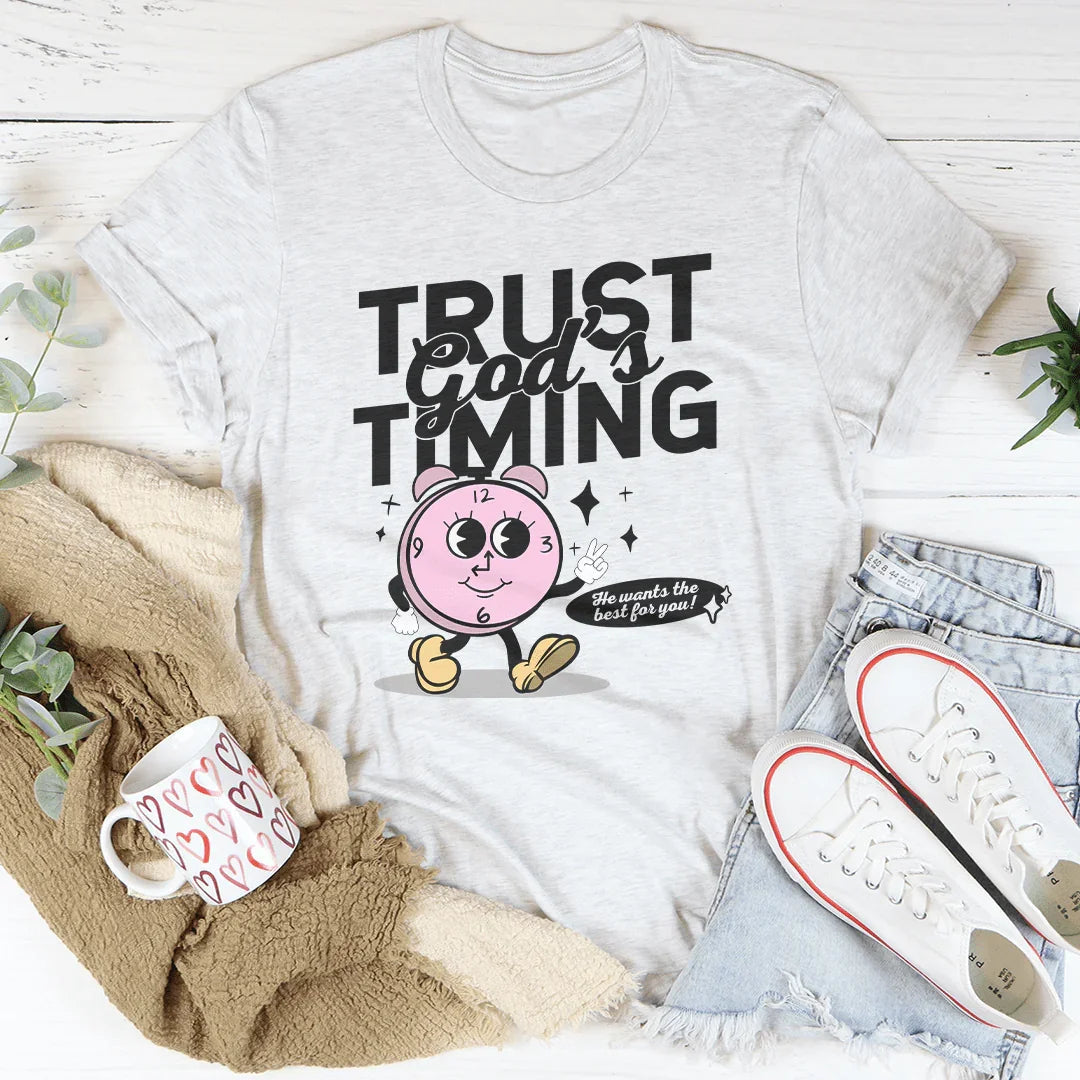 Trust God's Timing He Wants The Best For You Tee product image 4