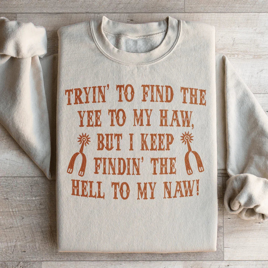 Tryin To Find The Yee To My Haw Sweatshirt product image 4