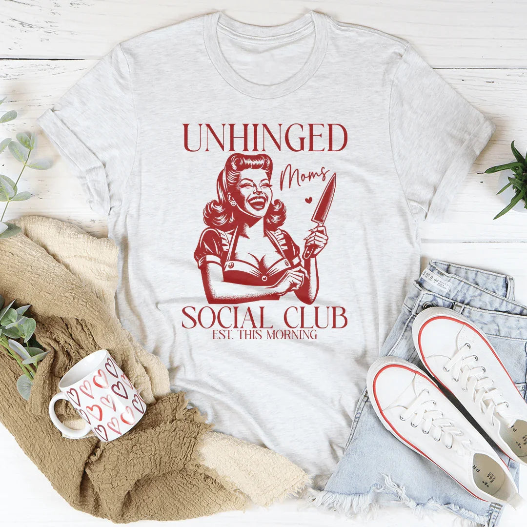 Unhinged Moms Social Club Tee product image 3