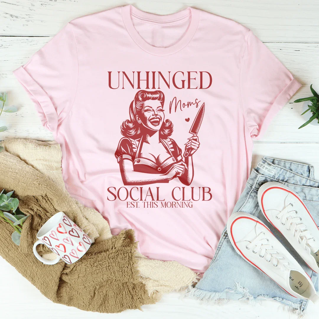 Unhinged Moms Social Club Tee product image 2