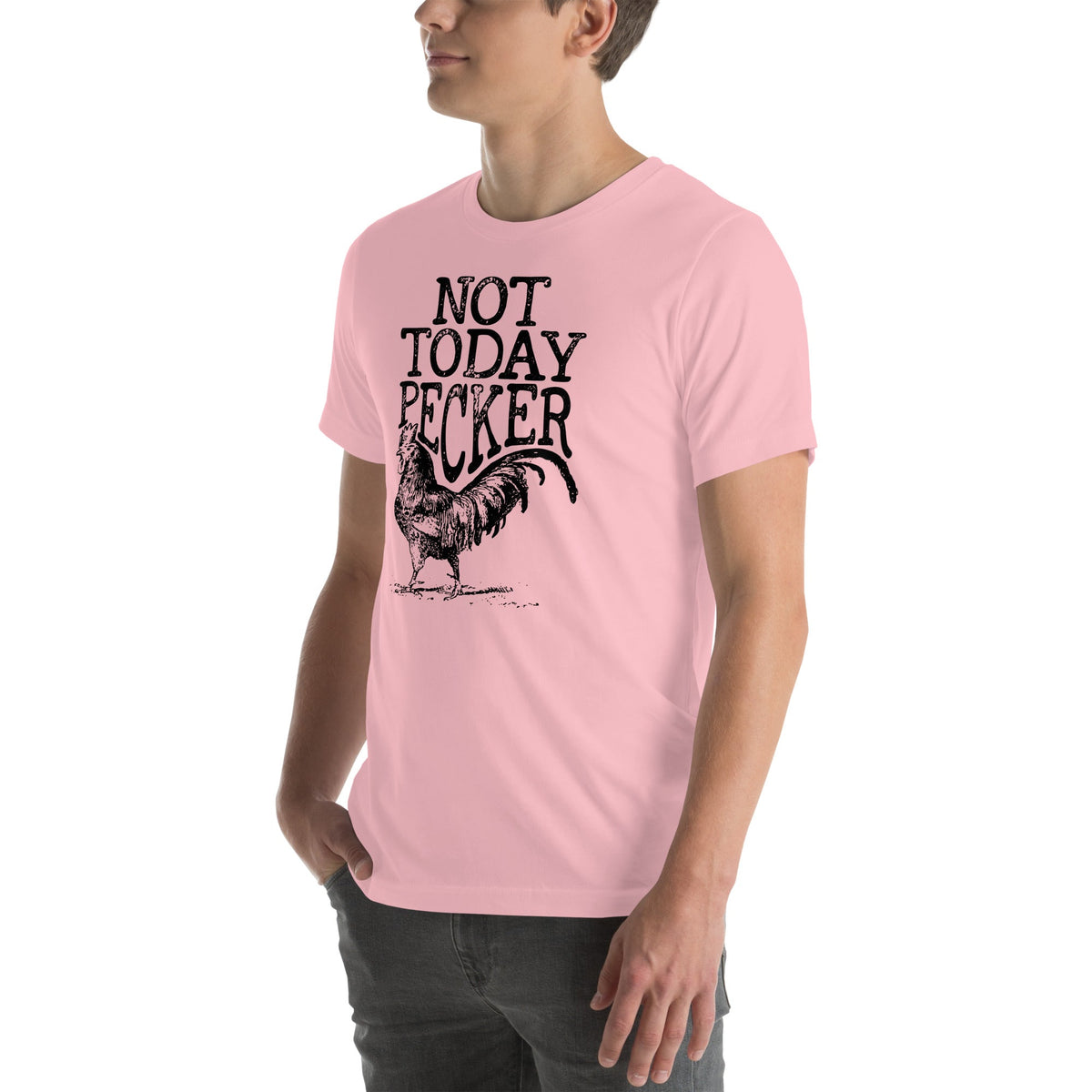 Rustic Country Humor Graphic Shirt – \"NOT TODAY PECKER\" product image 7