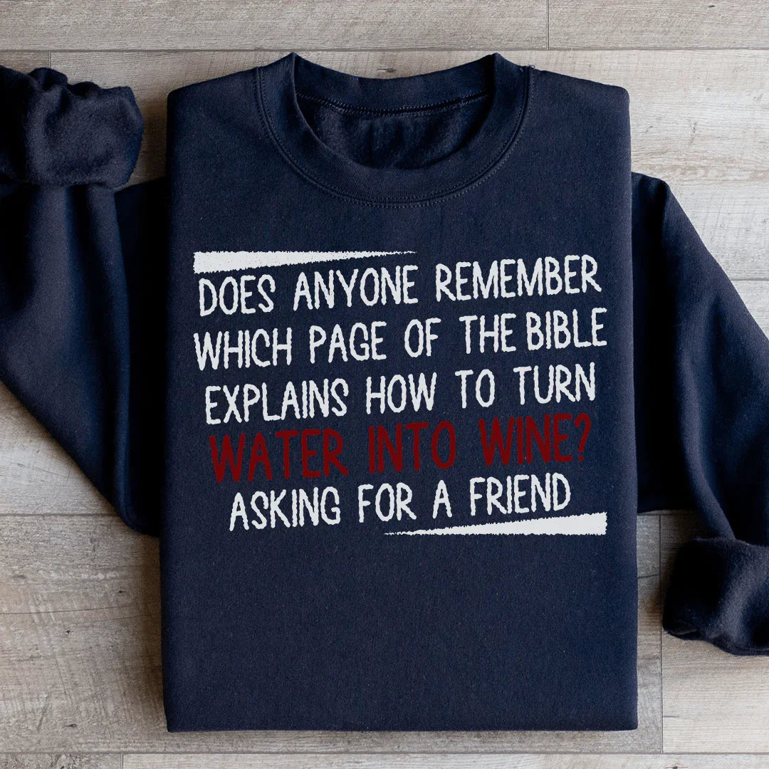Water Into Wine Sweatshirt product image 2