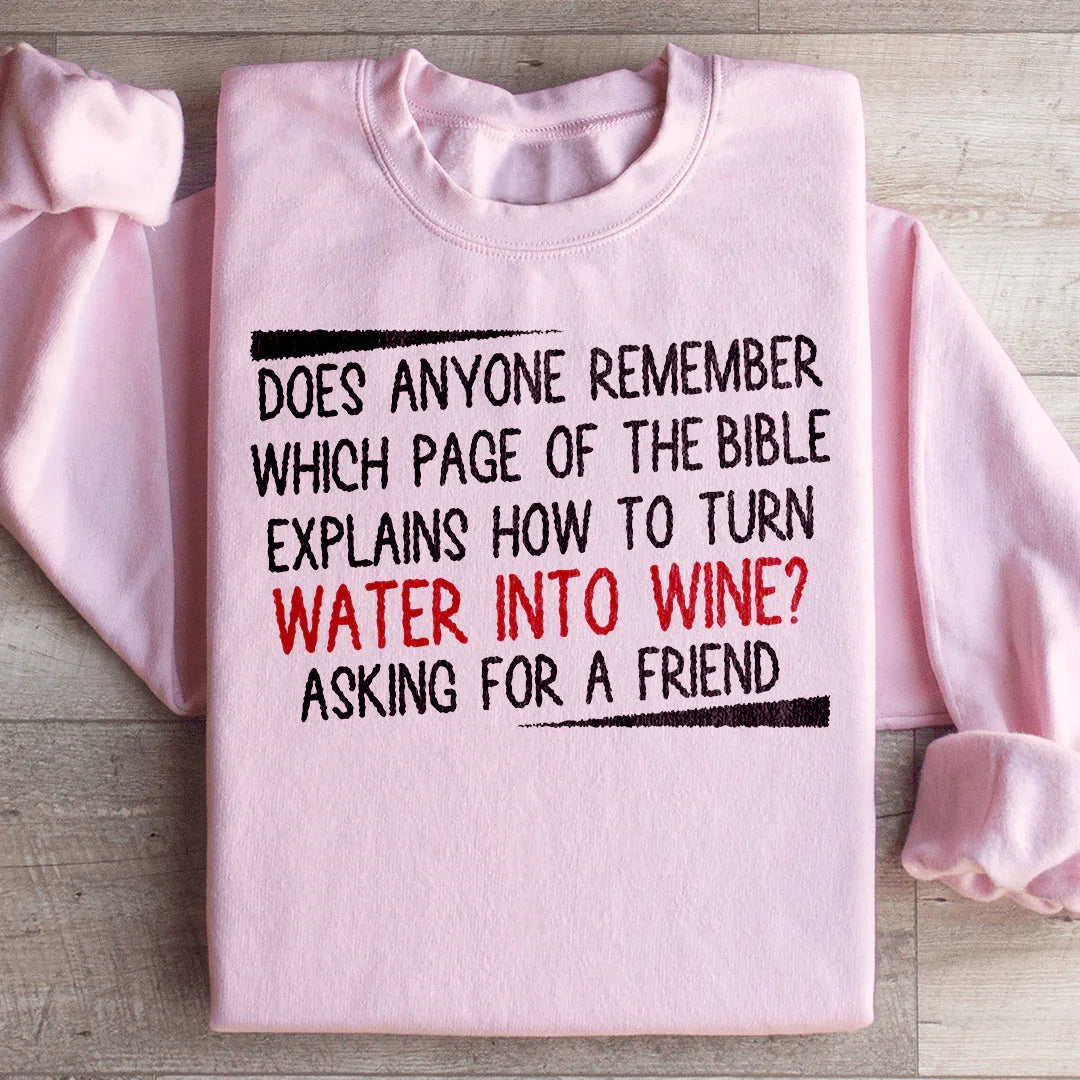 Water Into Wine Sweatshirt product image 3