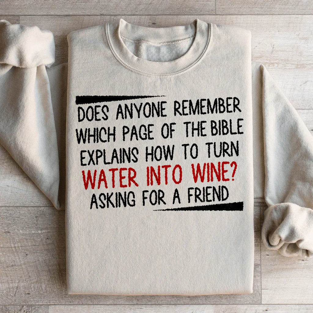 Water Into Wine Sweatshirt product image 4