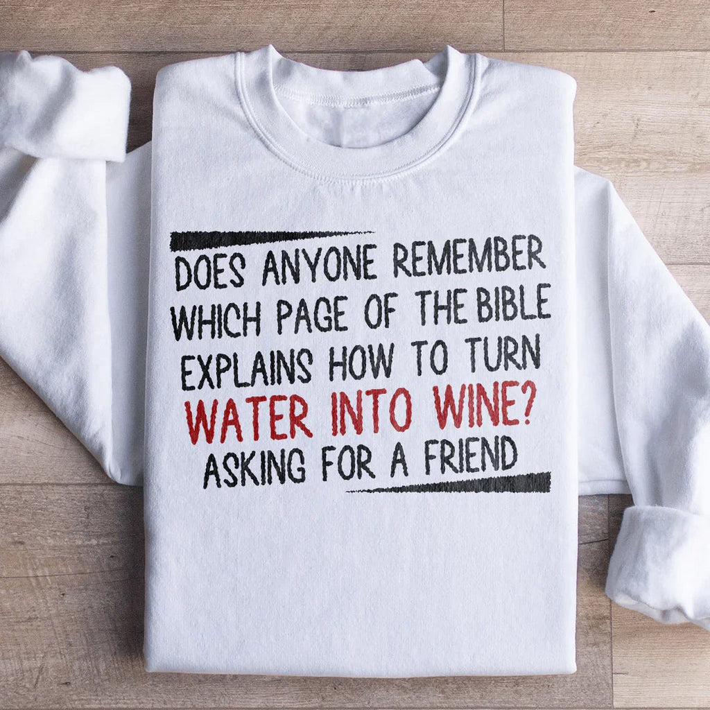 Water Into Wine Sweatshirt product image 1
