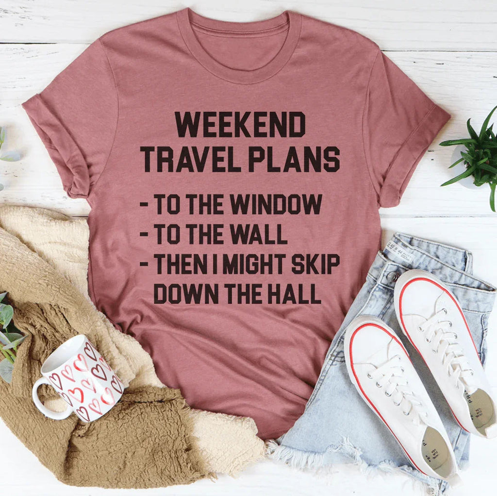 Weekend Travel Plans Tee product image 3