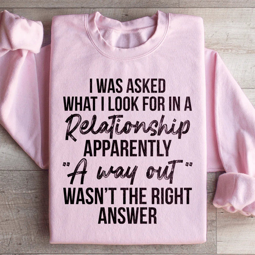 What I Look For In A Relationship Sweatshirt product image 4