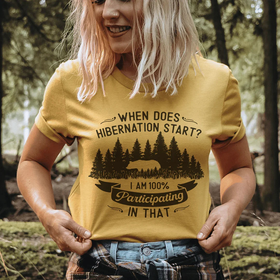 When Does Hibernation Start Tee product image 1