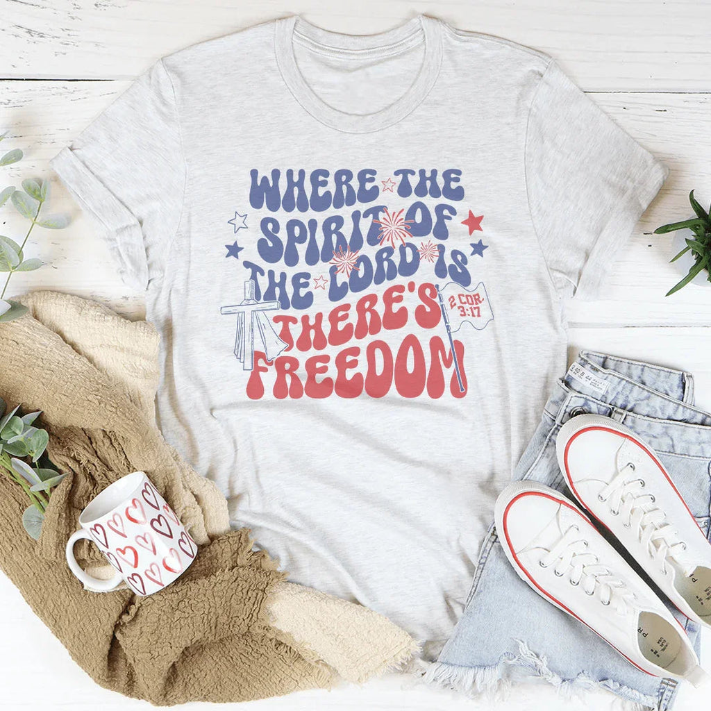 Where The Spirit Of Lord Is There's Freedom Tee product image 2
