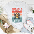 Whiskey goes in wisdom comes out Tee product image 1