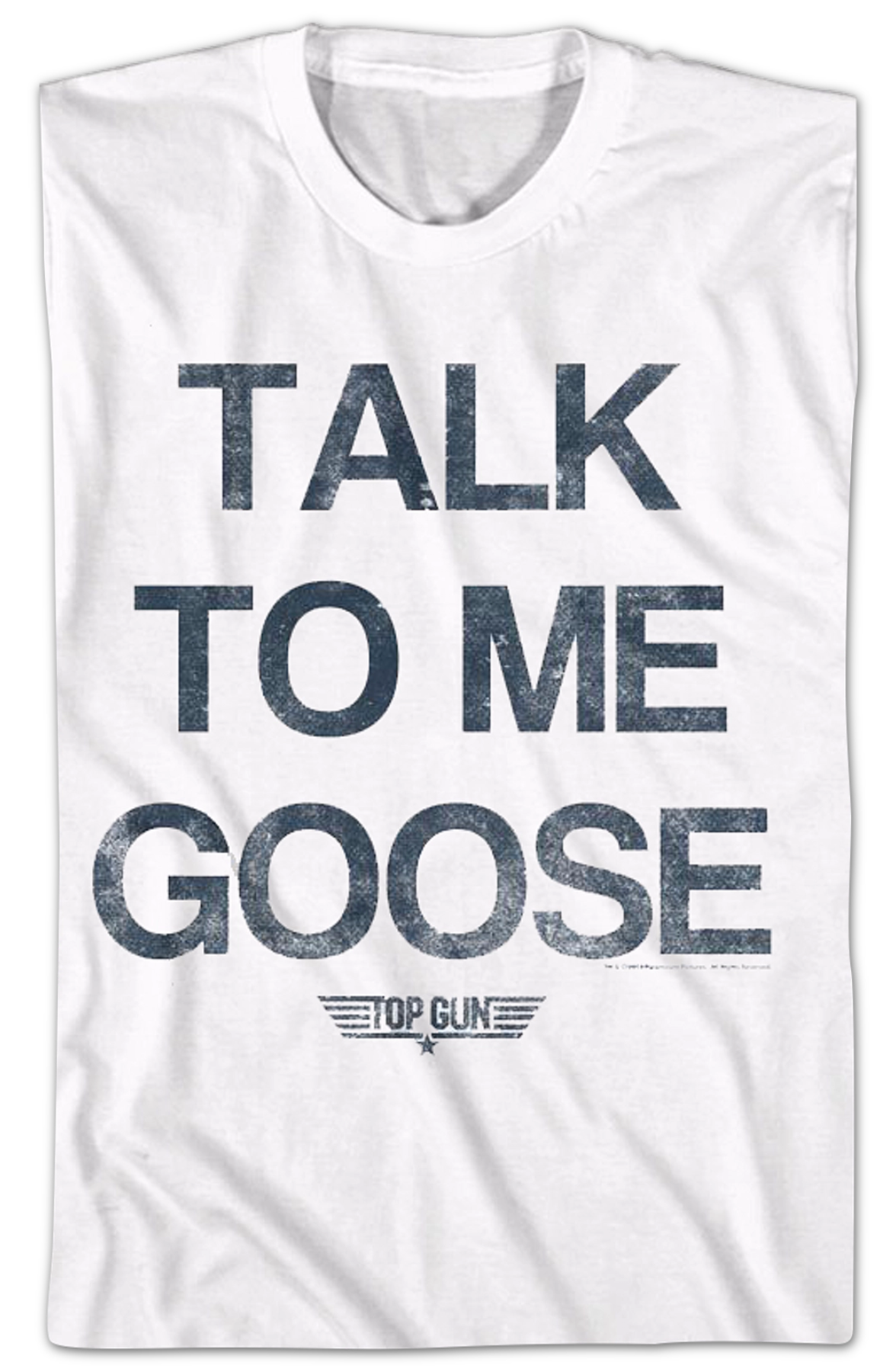 White Talk To Me Goose Top Gun T-Shirt product image 2
