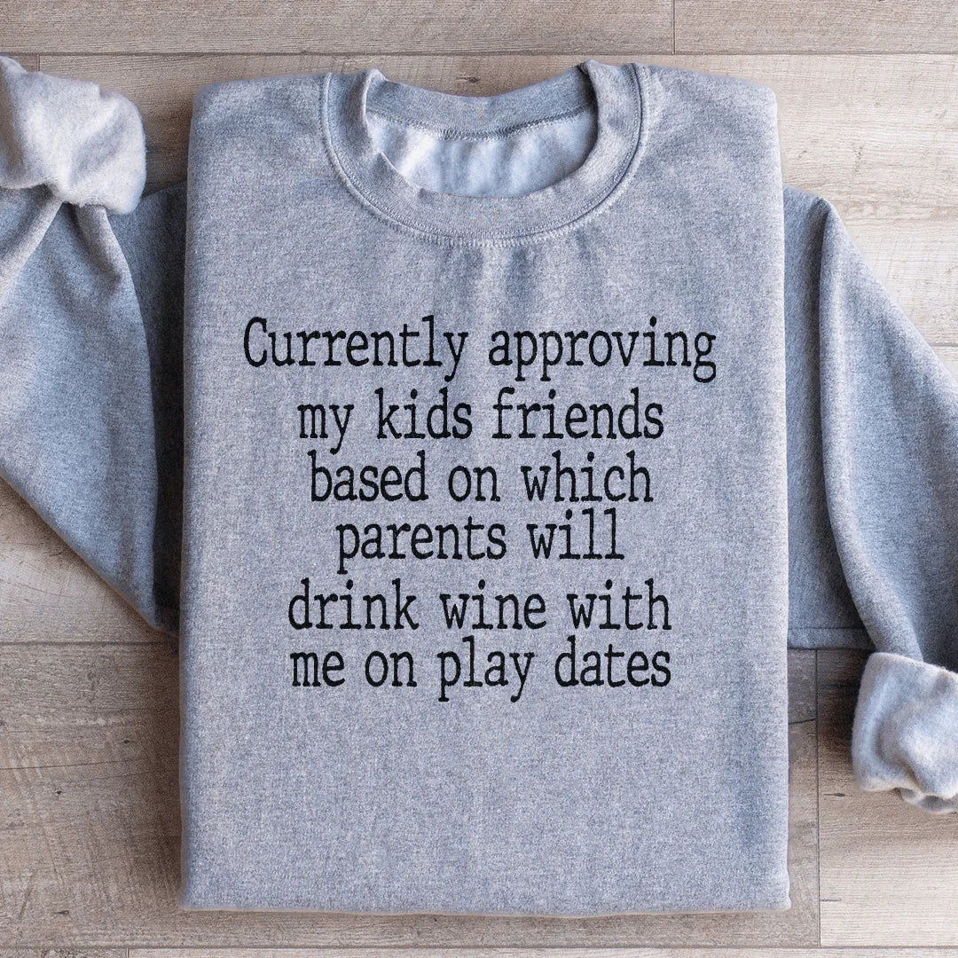 Wine Play Dates Sweatshirt product image 3