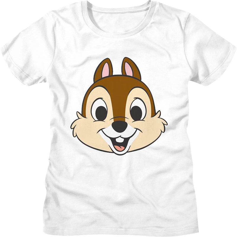 White Women Chip's Head Chip 'n Dale Rescue Rangers Shirt product image 1