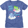 Womens All You Need Is Love Care Bears Shirt product image 1