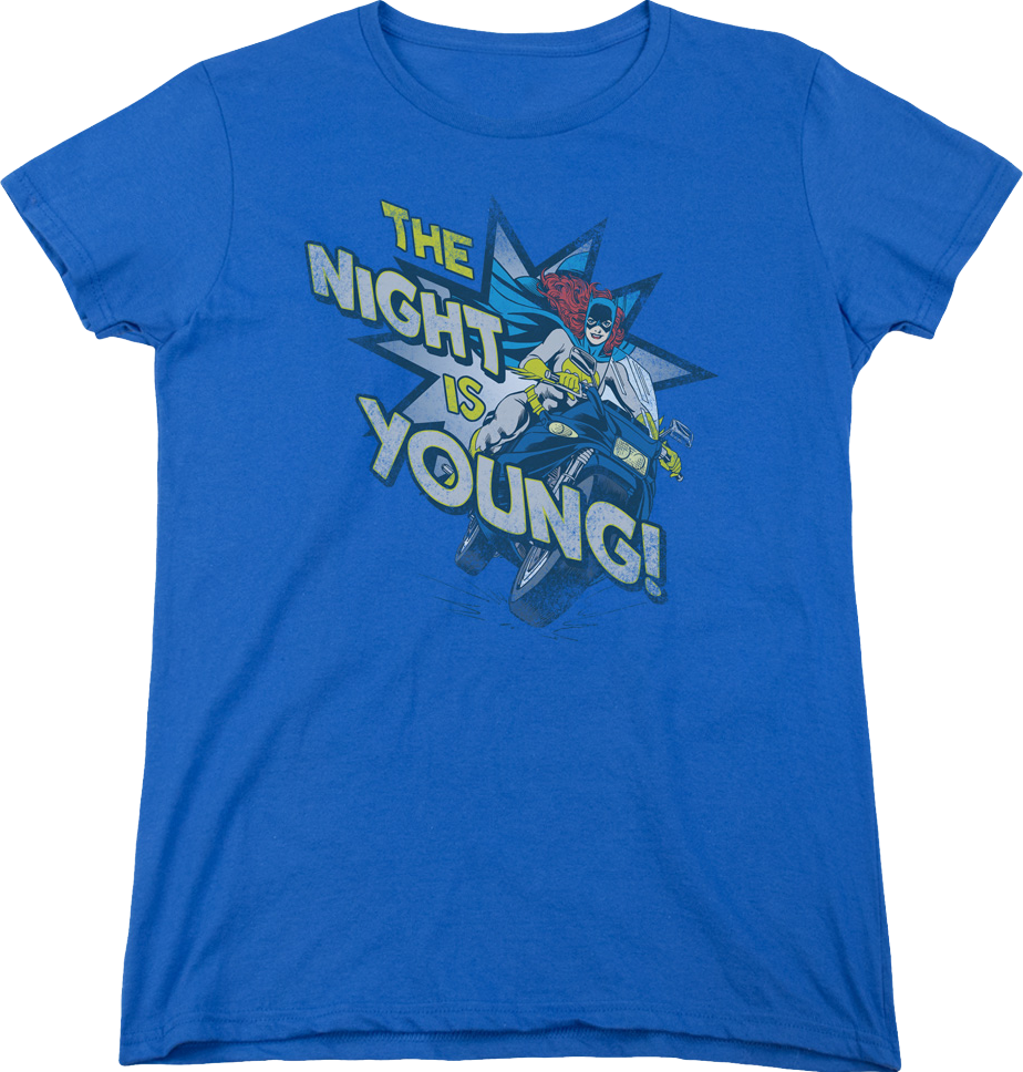 Womens Batgirl The Night Is Young DC Comics Shirt product image 1