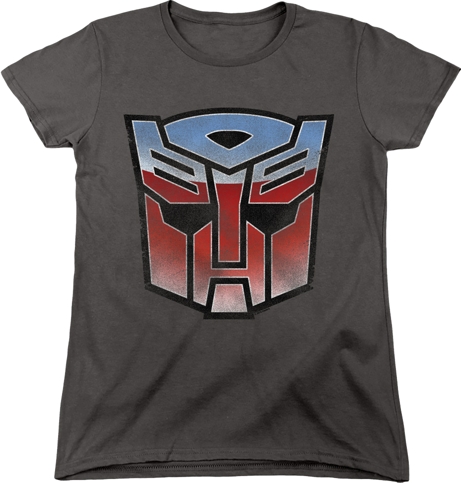 Womens Classic Autobots Logo Transformers Shirt product image 1