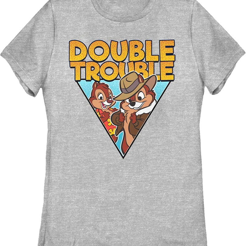 Gray Womens Double Trouble Chip 'n Dale Rescue Rangers Shirt product image 1
