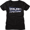 Womens Faux Chrome Logo Back To The Future Shirt product image 1