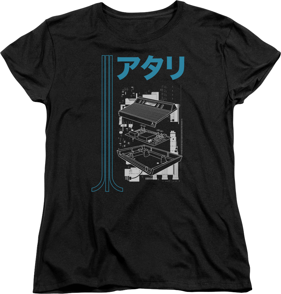 Womens Japanese Schematic Atari Shirt product image 1